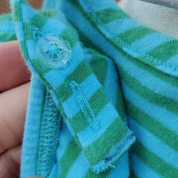 HANNA ANDERSSON GIRL'S STRIPED RUFFLED DRESS SIZE 140 (US size 10) - Picture 4 of 7